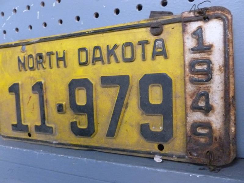 Vintage License Plate