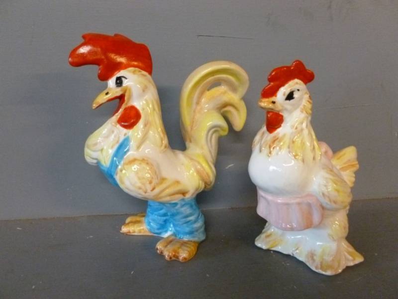 Ceramic Chicken Figurines