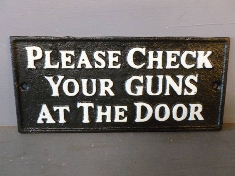 Cast Iron Sign