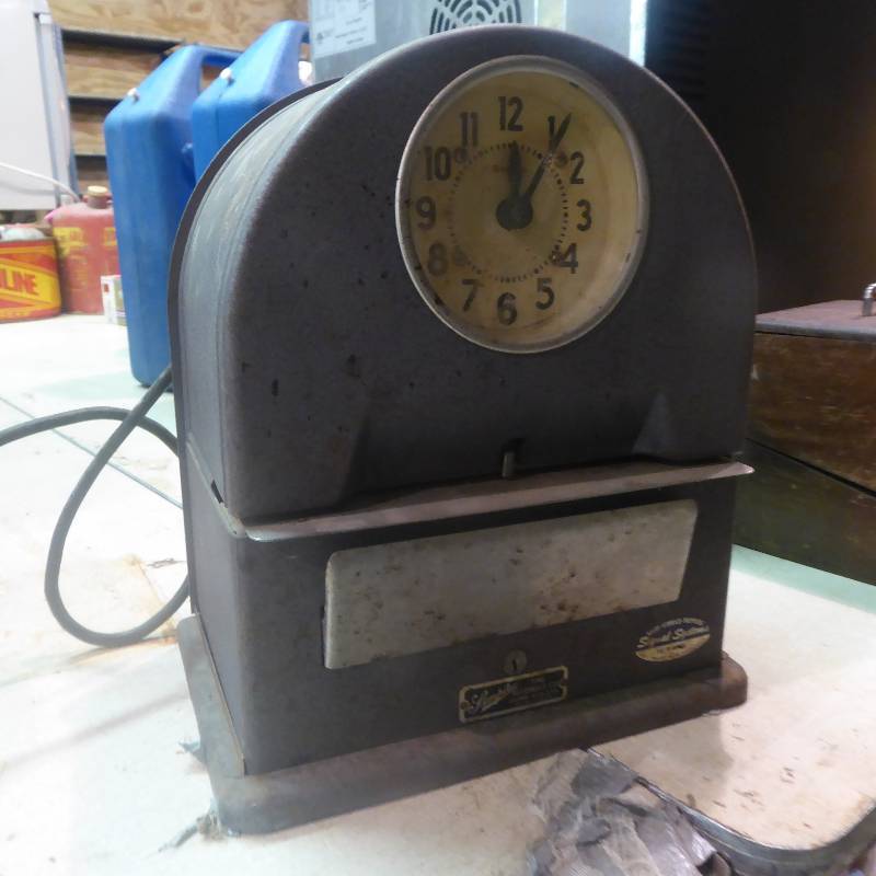 lot 52 image: Antique Simplex Time Clock