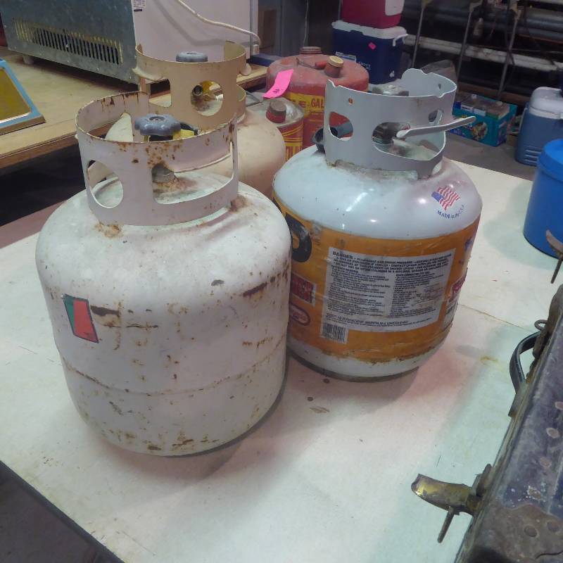 lot 57 image: Lot of Propane Tanks