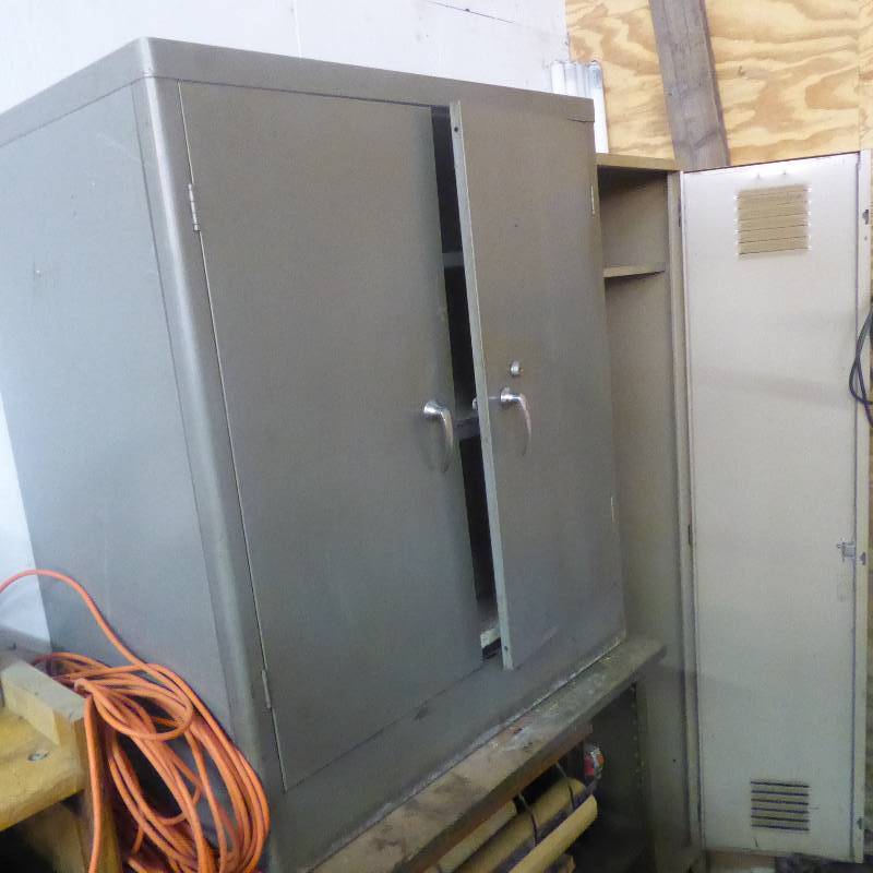 lot 90 image: Steel Cabinet with Doors