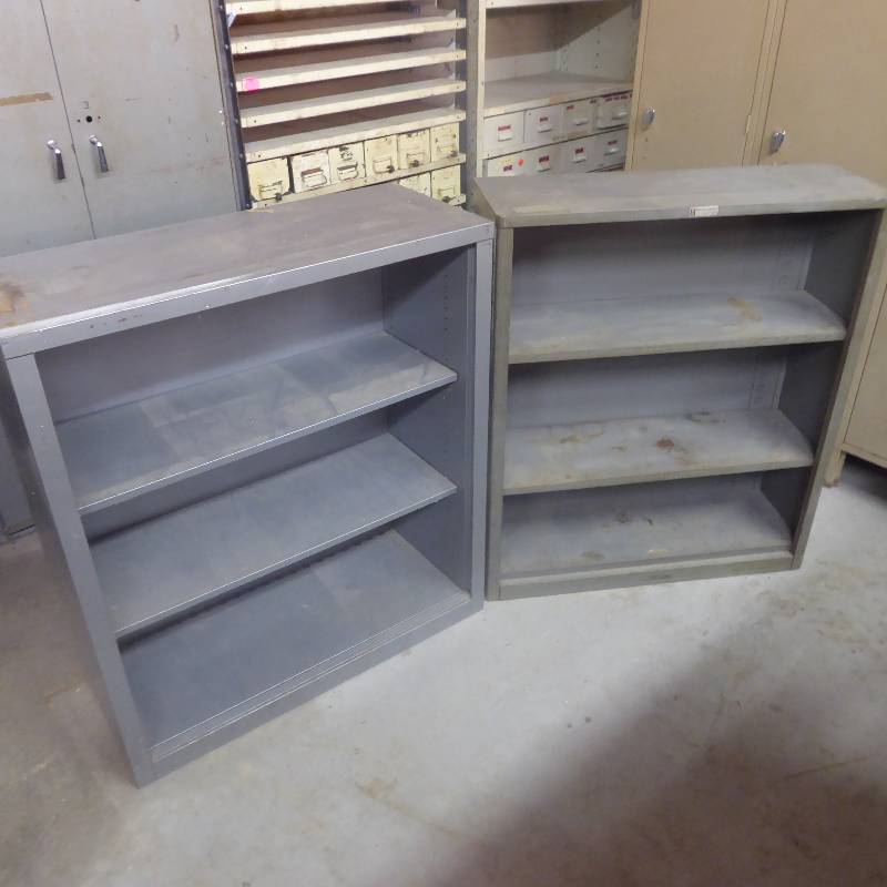lot 97 image: Lot of 2 Steel Storage Shelves