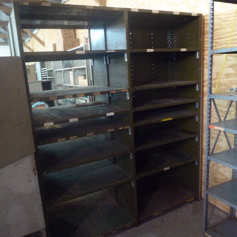 lot 112 image: Lot of FOUR 87 Steel Shelves