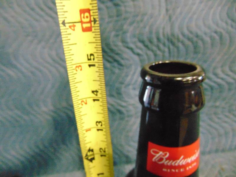 lot 23 image: 15 Glass Budweiser Bottle