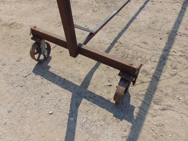 lot 102 image: Large Parts Hanger With Heavy Duty Wheels