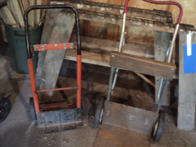 lot 24 image: Lot of 2 dolly 2 wheel carts...