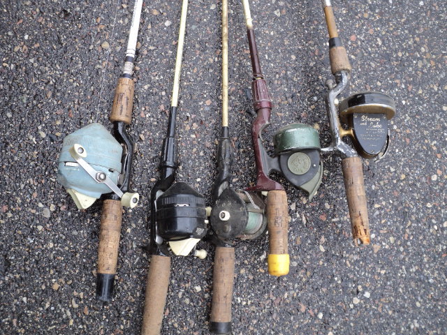 Lot of fishing poles  Shed, Trailer, Tools, Appliances