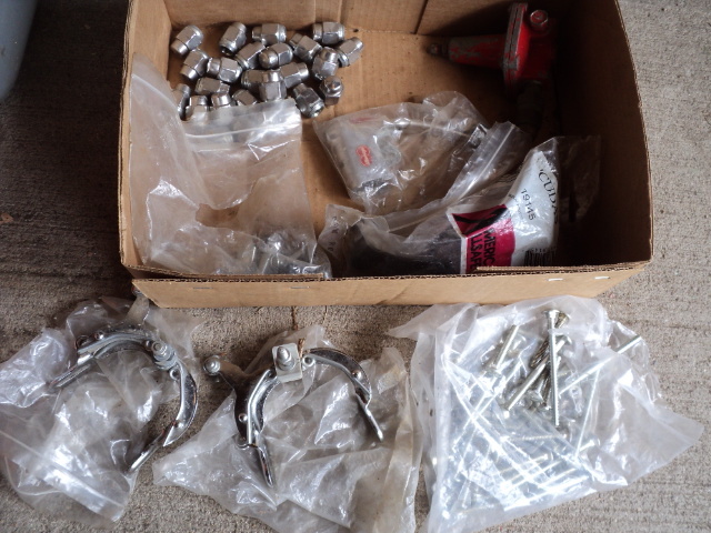 lot 92 image: Bike calipers, lig nuts and more...