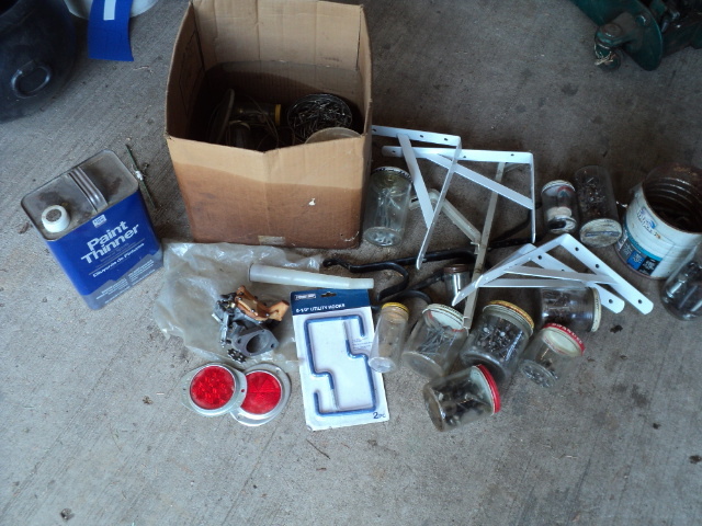 lot 105 image: Lot of brackets, hangers and hardwa...