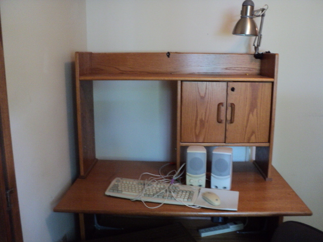 lot 217 image: Desk with accessories, 4 x 29 top...