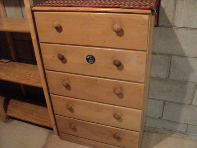 lot 282 image: Dresser, 26.5 wide, 43 inches tall...