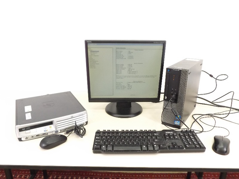 lot 27 image: Working Computer with 2 CPUs, 1 - Dell, and 1- HP