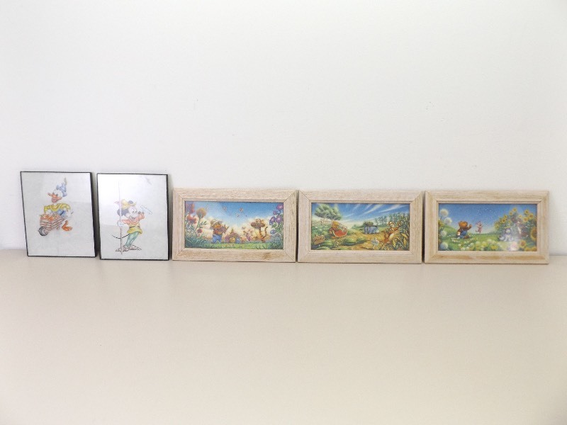 lot 34 image: Framed Disney, and Winnie the Pooh Art Pieces