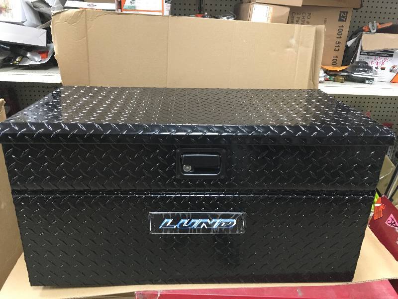 lot 33 image: LUND 36 in. Aluminum Flush Mount Tool Box BLACK not used