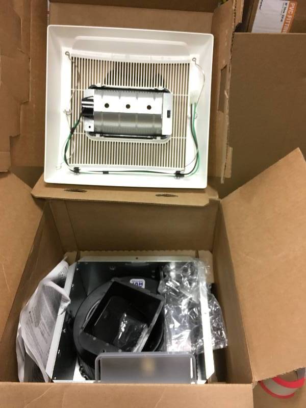lot 52 image: NUTONE InVent Series 80 CFM Ceiling Exhaust Bath Fan with Light