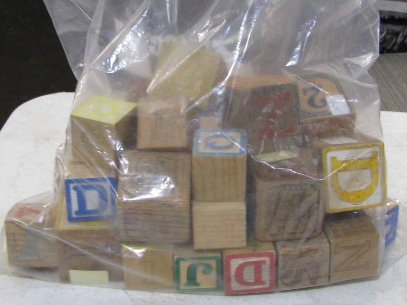 lot 17 image: Childrens Wood Blocks