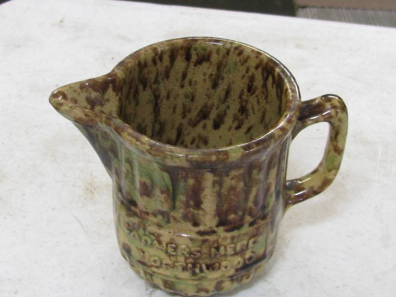 lot 30 image: Spongeware Crock Pitcher