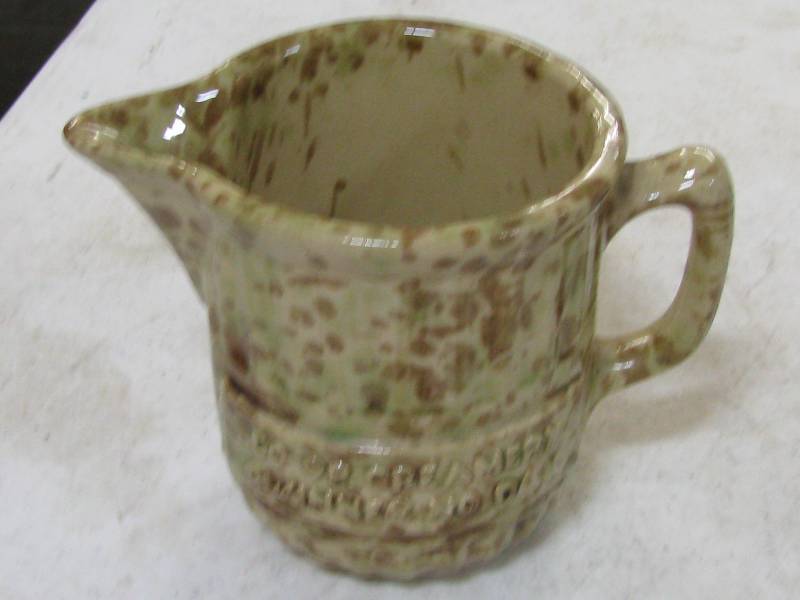 lot 31 image: Spongeware Crock Pitcher