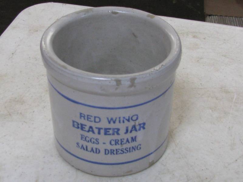 lot 34 image: Red Wing Crock Beater Jar
