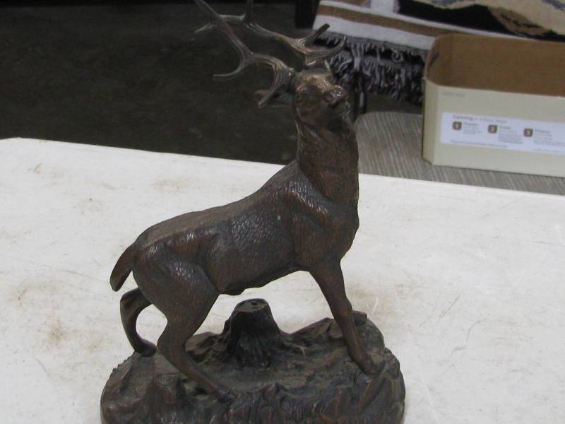 lot 39 image: Elk Sculpture