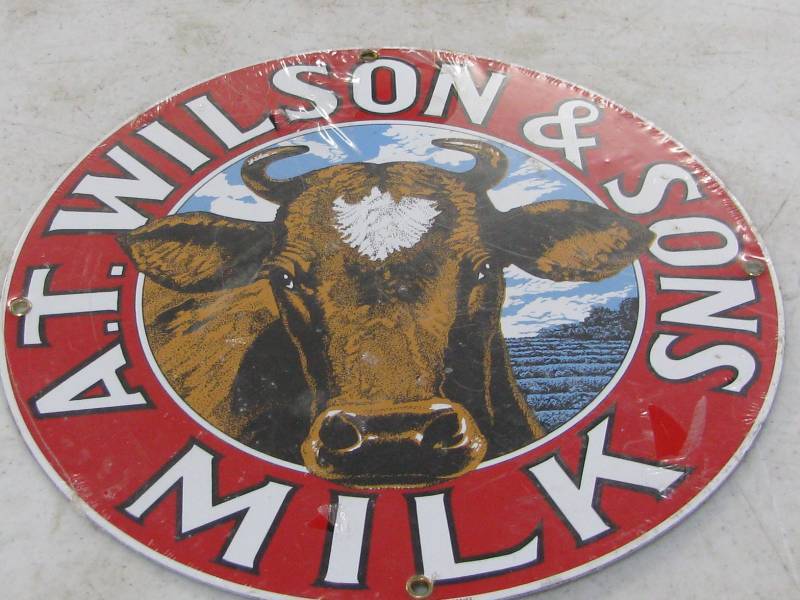 lot 49 image: Porcelain Enameled Sign
