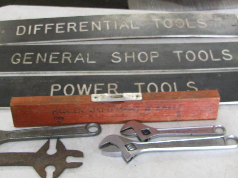 lot 52 image: Tools & Signs