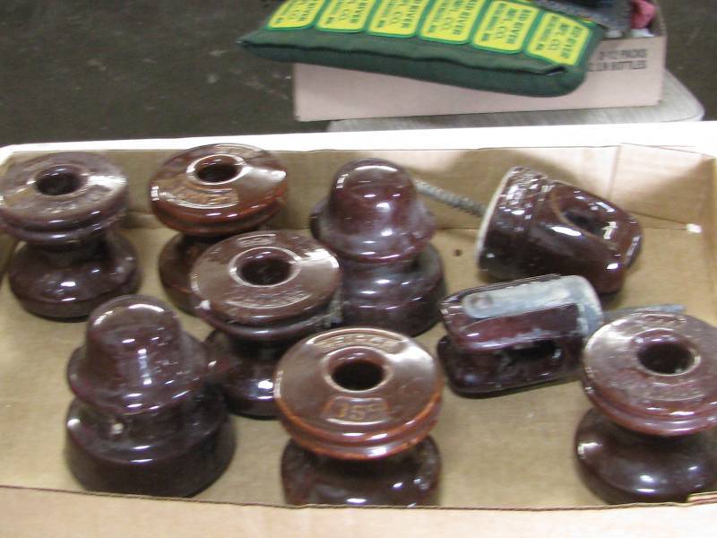 lot 67 image: Porcelain Insulators