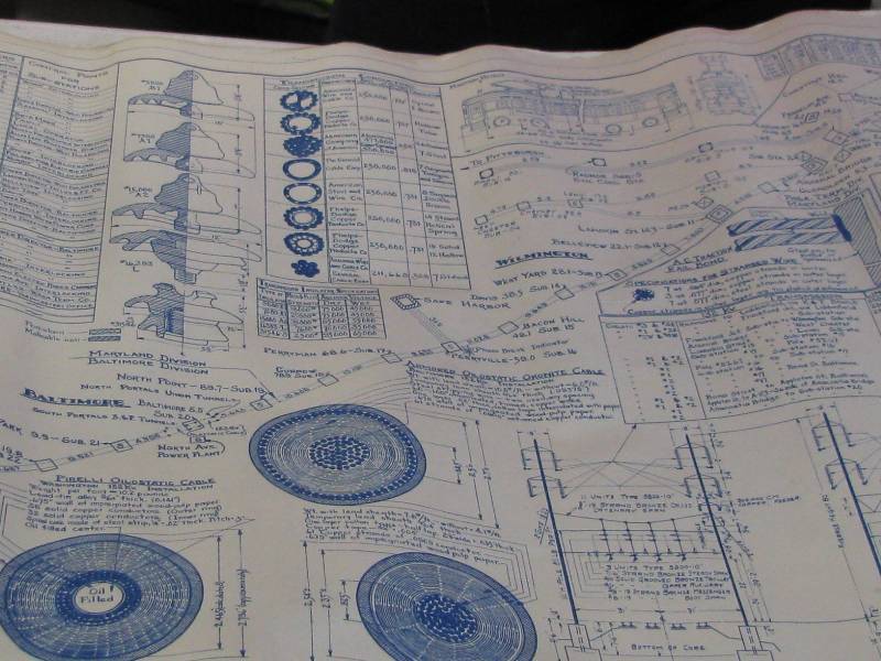 lot 91 image: Pennsylvania Railroad Blue Prints