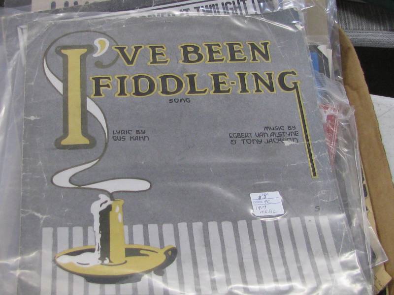 lot 119 image: Vintage Sheet Music