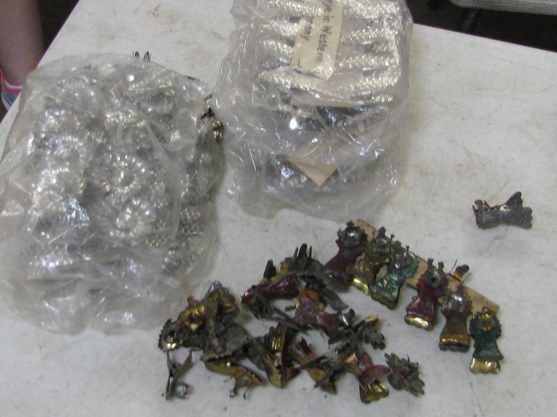 lot 124 image: Vintage Tree Candle Holders