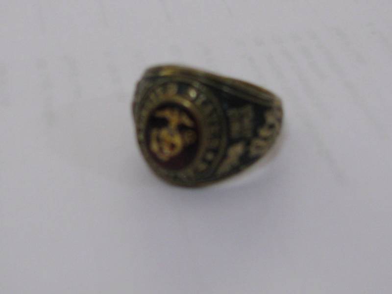 lot 143 image: United States Marines Ring