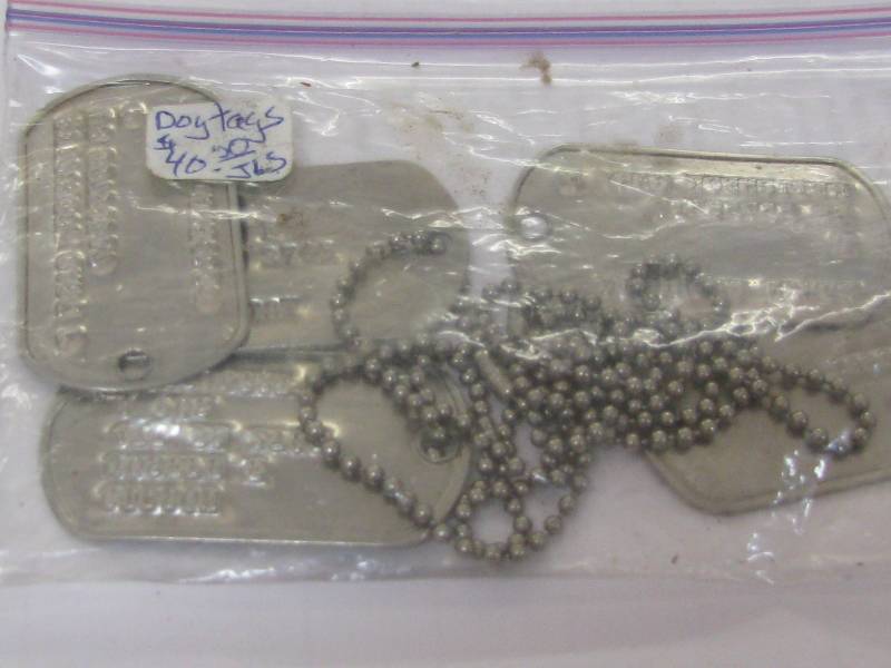 lot 144 image: Military Dog Tags
