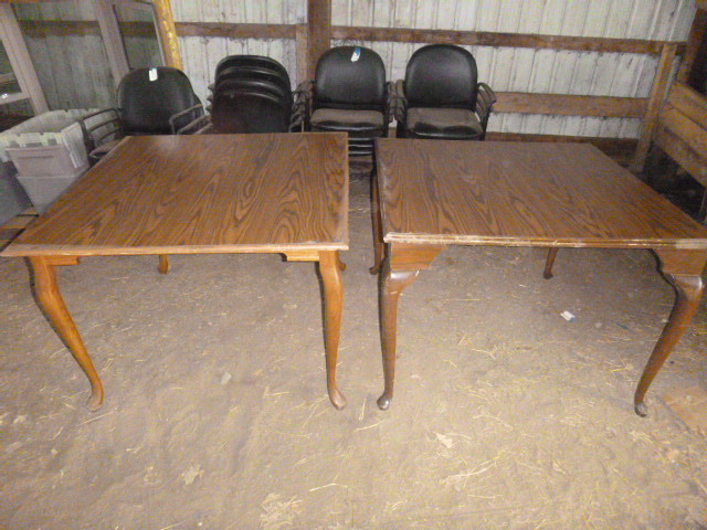 2 Square Wooden Tables