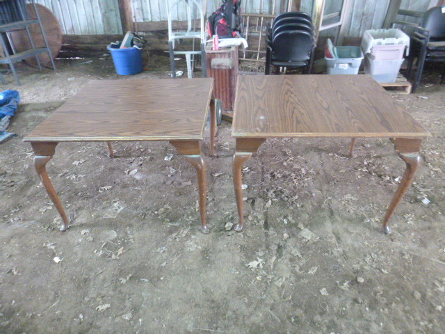 2 Square Wooden Tables