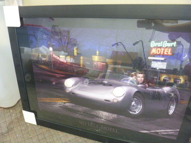 NEW Framed Print of James Dean No Tell Motel by Helen Flint