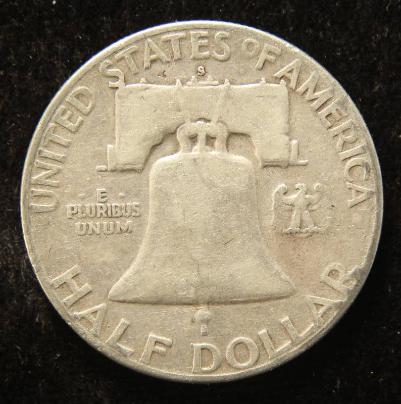 lot 73 image: 1953-S FRANKLIN HALF DOLLAR