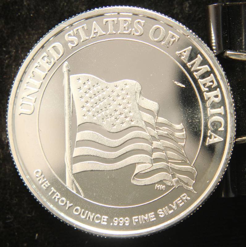 lot 76 image: 1 TROY OZ. .999 FINE SILVER 100TH ANNIVERSARY I WANT YOU