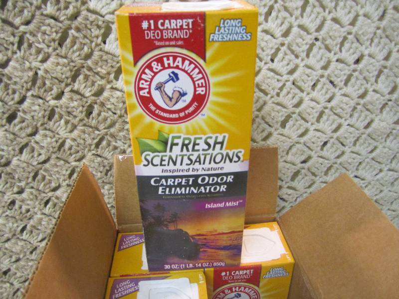 lot 66 image: Case of 6 Boxes Arm & Hammer Carpet...