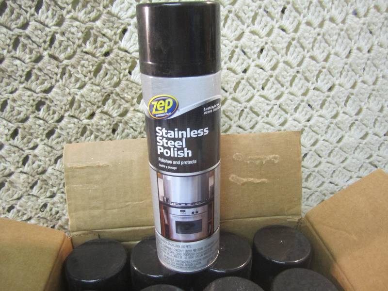 lot 68 image: Case of 12 Cans of ZEP Stainless St...