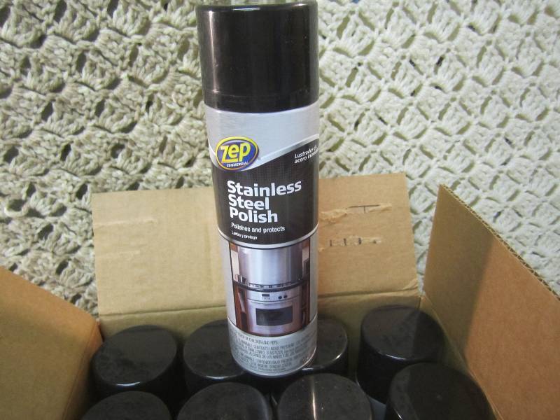 lot 69 image: Case of 12 Cans of ZEP Stainless St...