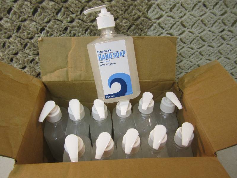 lot 73 image: Case of 12 Pump Bottles of Hand Soa...