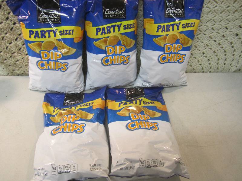 lot 108 image: 5 Bags of Party Size Dip Corn Chips...