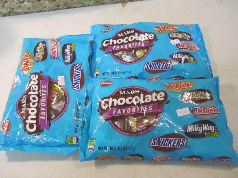lot 114 image: 3 Bags of Mars Chocolate Favorites ...