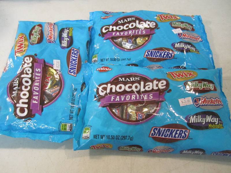 lot 115 image: 3 Bags of Mars Chocolate Favorites ...