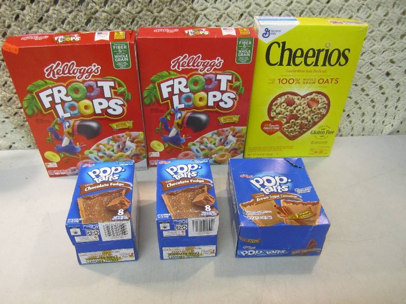 lot 123 image: Mixed Box Lot of 3 Boxes of Cereal ...