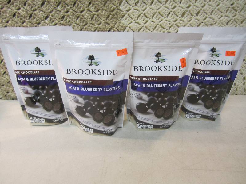 lot 125 image: 4 Bags of Brookside Dark Chocolate ...