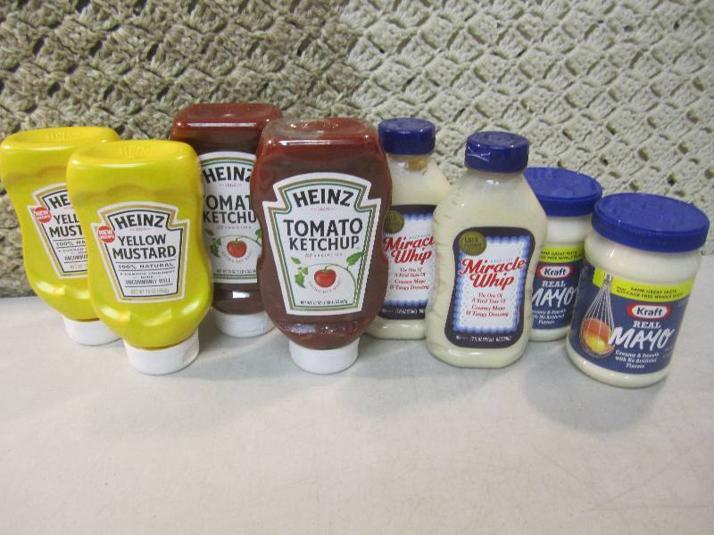 lot 130 image: Mixed Lot of Condiments Dates vary....