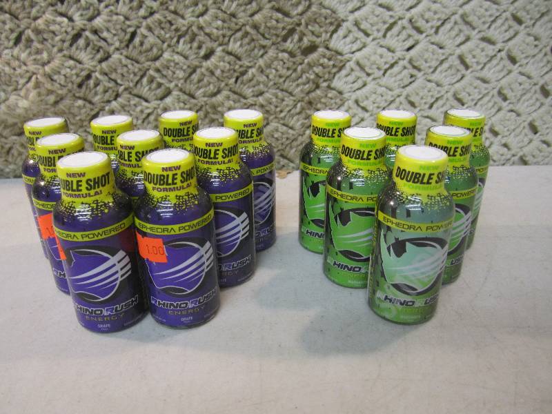 lot 134 image: 15 Rhino Rush Energy 9 Grape 6 Marg...