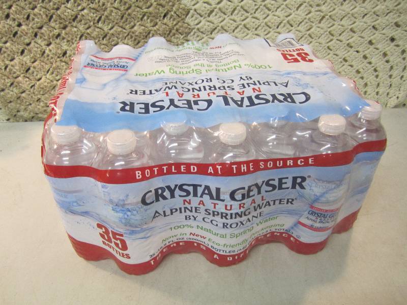 lot 210 image: Case of 35 Bottles of Crystal Geyse...